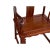 Pair Chinese Natural Wood Copper Brown Stain Yoke-Back Armchairs For Sale - Image 10 of 11