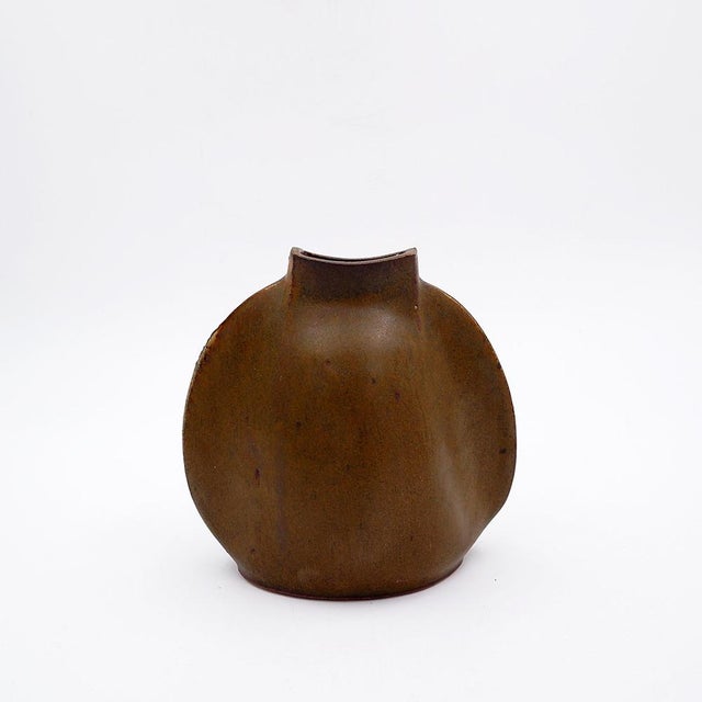 Vintage Abstract Stoneware Ceramic Vase, 1970s For Sale - Image 16 of 16