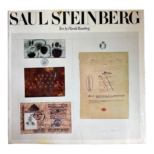 1978 First Edition Saul Steinberg Art Book For Sale