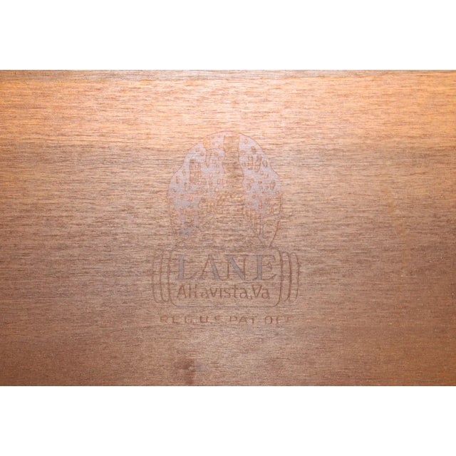 Lane Furniture Table W/ Starburst Inlay For Sale - Image 9 of 11
