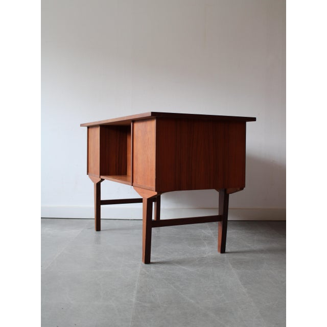 Wood Vintage Danish Desk in Teak, 1960s For Sale - Image 7 of 12
