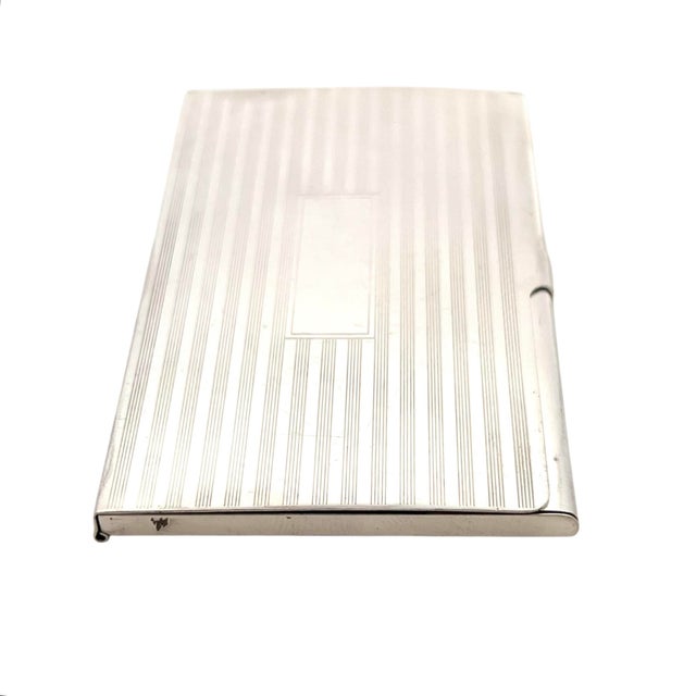 Late 20th Century Tiffany & Co Estate Business Card Holder Sterling Silver 58.1g For Sale - Image 10 of 15