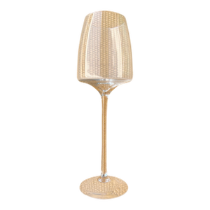Large Vintage Decorative Oversized Wine Glass, Stemmed Centerpiece Vase