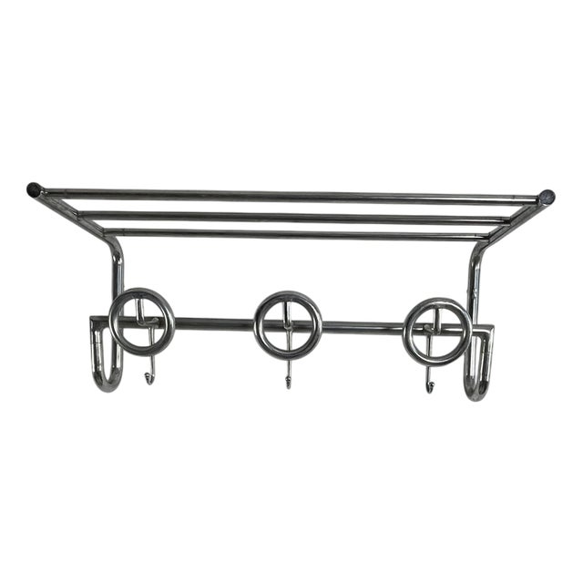 Mid-Century French Steel Coat Hanger, 1950s For Sale