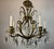 French Antique French Brass & Crystal Birdcage Chandelier – 5 Light For Sale - Image 3 of 17