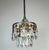 Metal Mid 19th Century Chrome Crystal Pendant Lights With Amber Octagon Details – Pair For Sale - Image 7 of 11