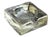 Mid 20th Century Brutalist Glass Ashtray With Metropolitan Detail For Sale