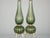 Modern Murano Glass Footed Table Lamps in Green and Gold, a Pair For Sale - Image 3 of 10