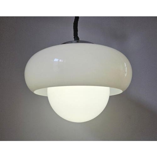 Guzzini Large Mid-Century Space Age Meblo Pendant from Guzzini, Italy, 1970s For Sale - Image 4 of 12
