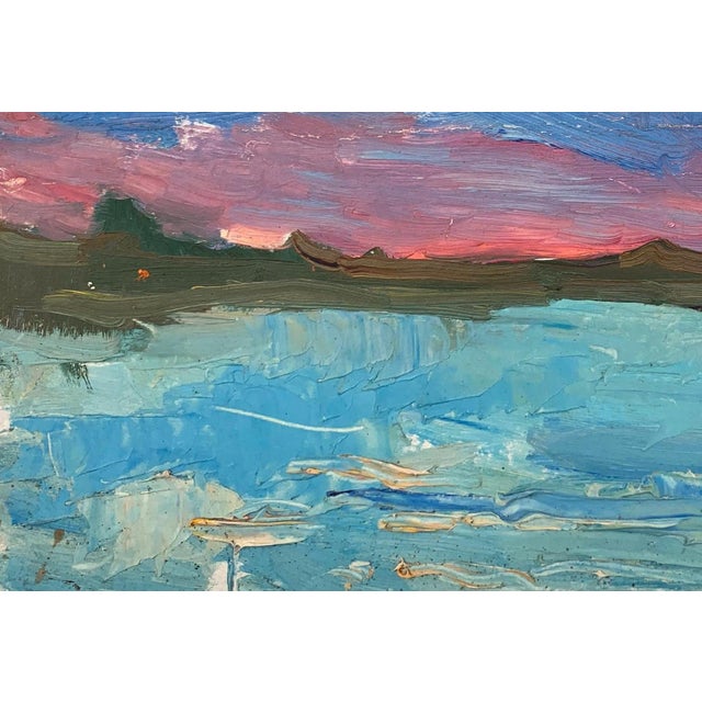 1970s Vintage Ukrainian Landscape Oil Painting, Soviet Art, 1970s 23-33 For Sale - Image 5 of 6