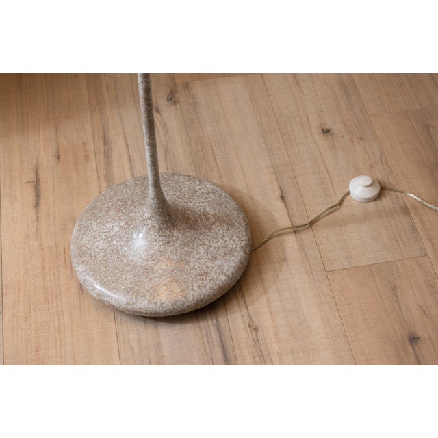 Metal Vintage Koch & Lowy Speckled Torchiere Floor Lamp – Sculptural Postmodern Design For Sale - Image 7 of 10