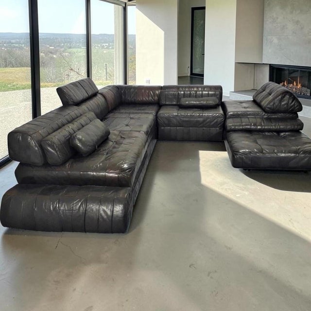 1960s Modular DS-88 Sofa in Leather from de Sede, 1960, Set of 27 For Sale - Image 5 of 9