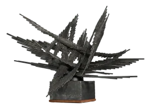Abstract Modern Iron Sculpture by Piero Ruggeri, 1970