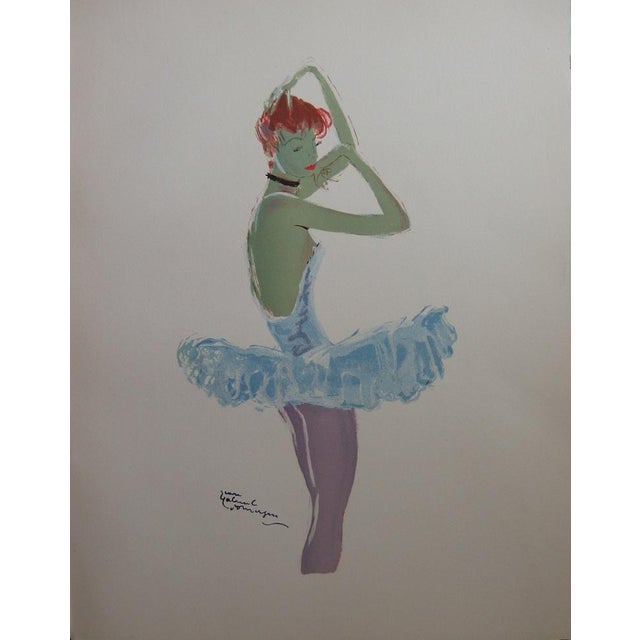 Jean-Gabriel Domergue, A Dancer, Lithograph For Sale - Image 4 of 4