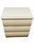 Millennium Cream Postmodern Dresser and Two Nightstands With Asymmetrical Mirror For Sale - Image 11 of 14