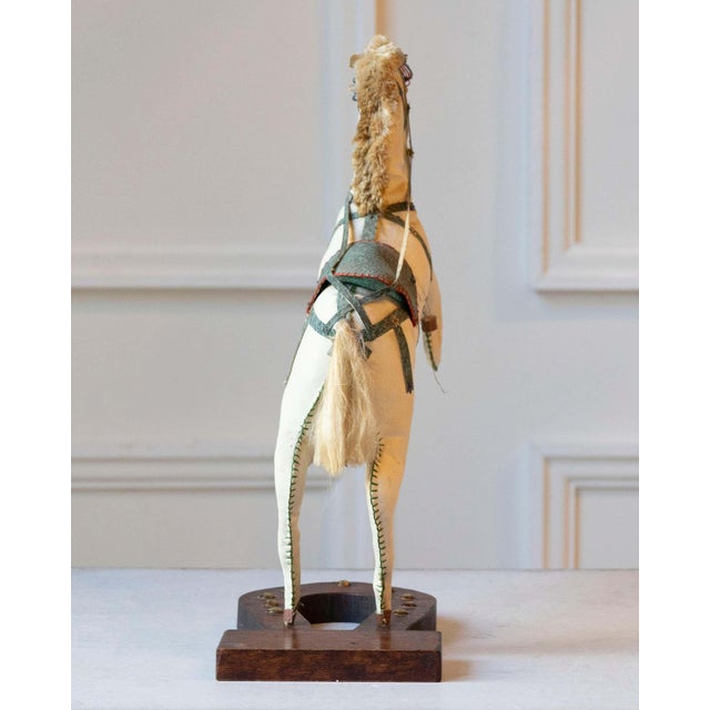 French Decorative Horse in Moleskin with Saddle and Harness, 20th Century For Sale In Atlanta - Image 6 of 11