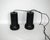 Vintage Modernist Black and Brass Pendant Lights, 1980s, Set of 2 For Sale - Image 4 of 6