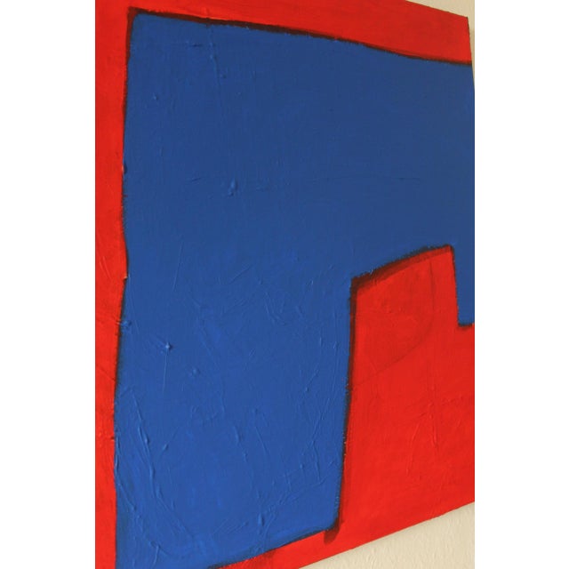 Blue Bodasca, Red and Blue Osmosis, 2026, Acrylic Painting on Canvas For Sale - Image 8 of 10
