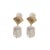 Metal Pearl & Gold Cleopatra Earrings, A Pair For Sale - Image 7 of 7