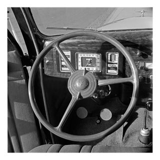 Steering Wheel of a Ford V8, 1930, Photograph For Sale