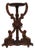 Renaissance Revival Carved Ringed Lion Head Plant Stand Display, 1940s For Sale