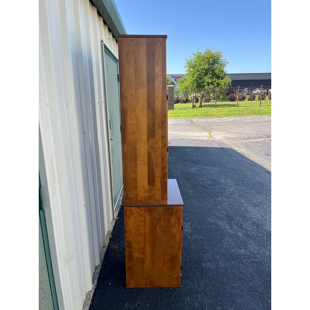 Ethan Allen 1980s Ethan Allen Maple and Birch Cabinet For Sale - Image 4 of 12