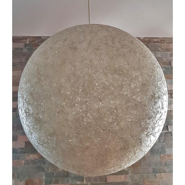 Mid-Century Spherical Shape Resin Pendant Lamp, Italy, 1960s For Sale - Image 15 of 18