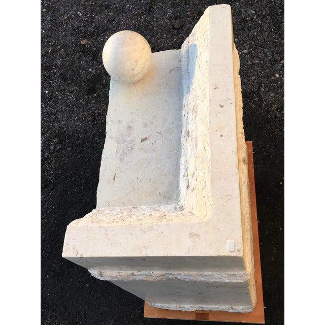 Pedestal Dining Table Base in Tessellated Stone From Magnussen Philippines For Sale - Image 9 of 13