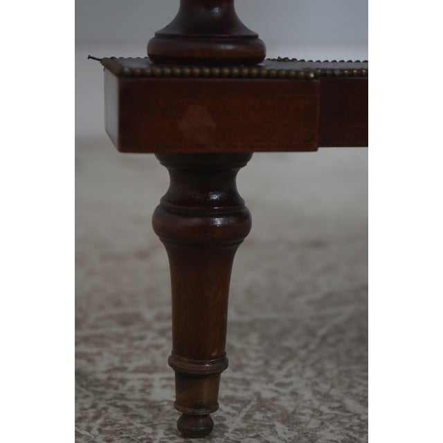 Vintage Louis XVI Mahogany Marquetry Inlaid End Table For Sale - Image 10 of 15