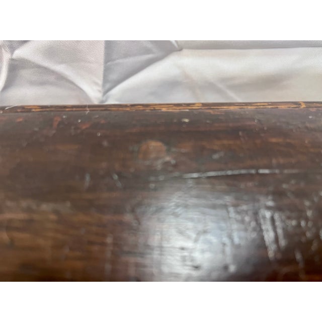 Antique 1800s English Oak Joint Stool/Side Table For Sale - Image 14 of 15