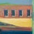 Contemporary Fort Smith Hotel by Hiroshi Sato | Oil on Canvas Depiction of a hotel exterior with stairs and windows For Sale - Image 3 of 5