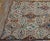 Wonderful Beige Background With Geometric Shapes and Floral Design Antique American Hooked Rug For Sale - Image 10 of 11