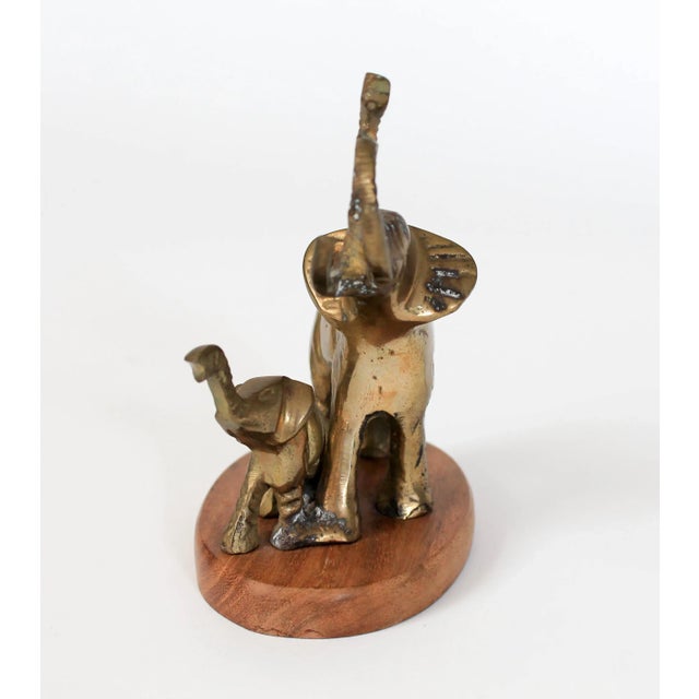 Vintage Brass Elephants For Sale - Image 4 of 7