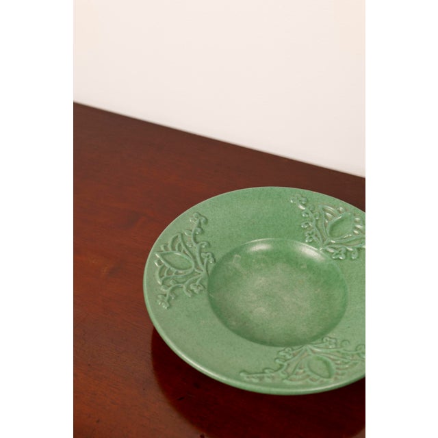 Vintage Art Deco Plate in Ceramic by Michael Andersen, Denmark, 1940s For Sale - Image 3 of 11