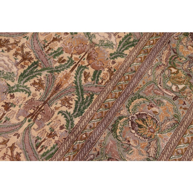 1990s Bohemian Hamjolie Pak-Persian Gold/Green Wool Rug - 8'9'' X 12'3'' For Sale - Image 5 of 8