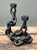 Metal Vintage Iron Chain Link Candle Holder For Sale - Image 7 of 12