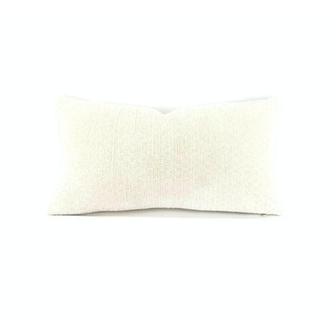 Textile Beacon Hill Arches White Lumbar Chenille Pillow For Sale - Image 7 of 8