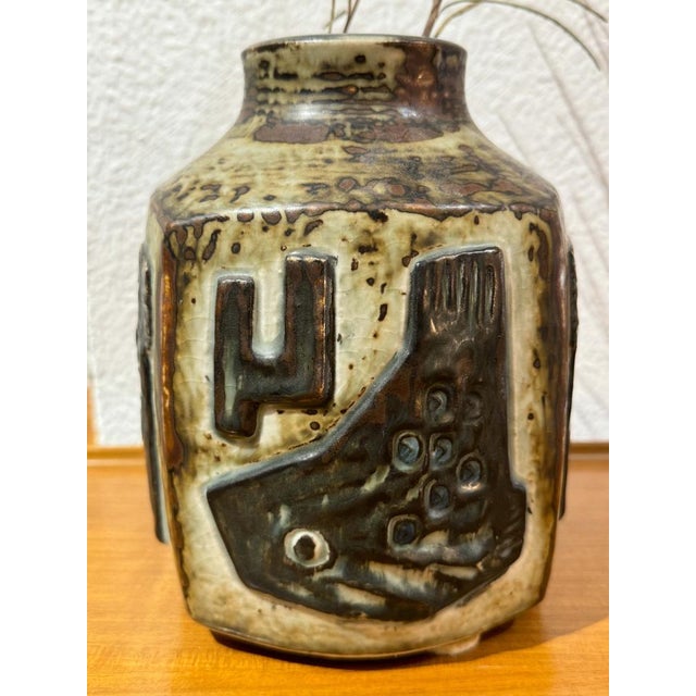 Vintage Vase by Jørgen Mogensen for Royal Copenhagen, 1960s, in Very Good conditions. Designed 1960 to 1969