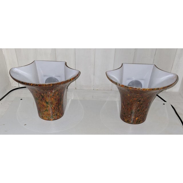 Yellow Vintage Wall Lamps from Peill & Putzler, 1970s, Set of 2 For Sale - Image 8 of 9