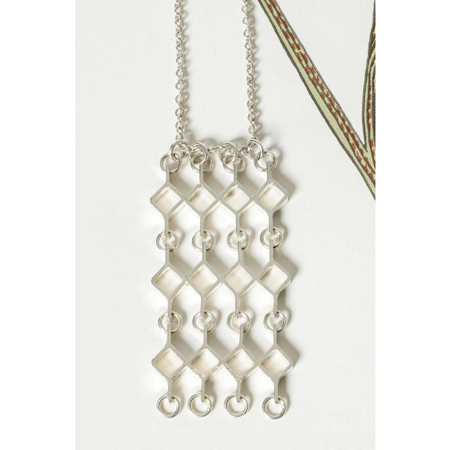 Modernist Silver Necklace by Jorma Laine, 1964 For Sale - Image 4 of 7