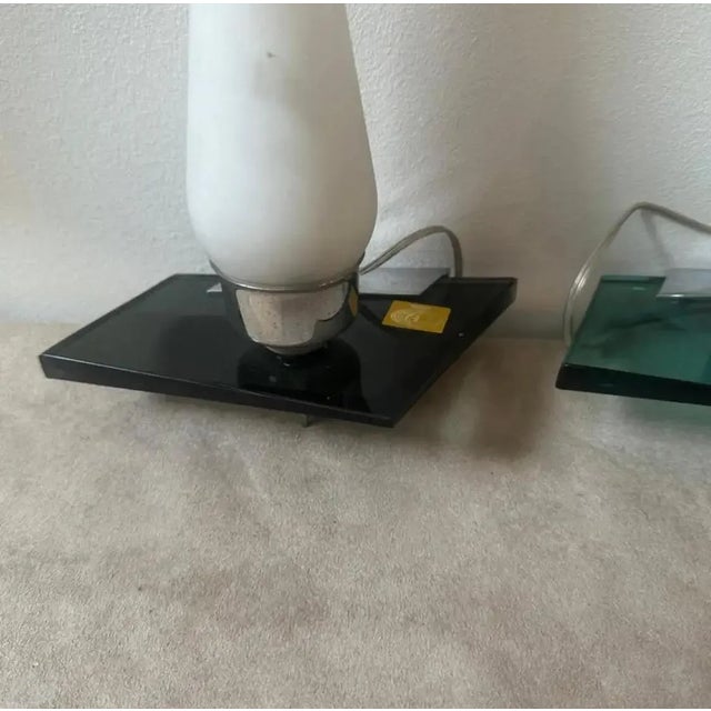 Mid-Century Modern Set of Two 1960s Fontana Arte Style Mid-Century Modern Italian Wall Sconces For Sale - Image 3 of 11