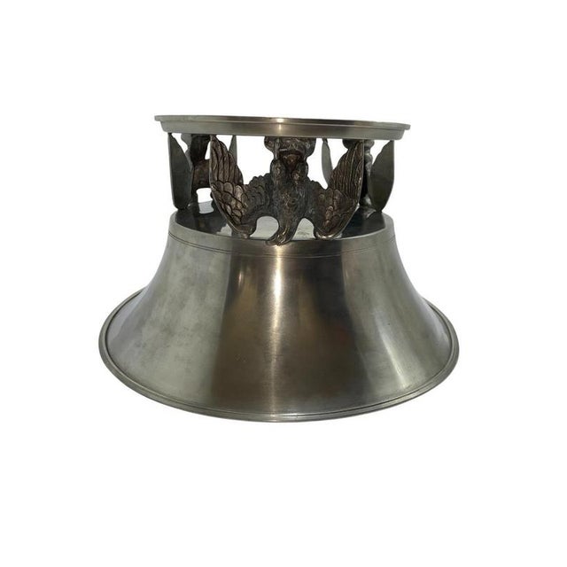 Swedish Art Deco Pewter Centerpiece attributed to Ystad Tenn, 1930s For Sale - Image 6 of 8