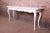Italian Provincial White Lacquered Console or Sofa Table, Newly Refinished For Sale - Image 13 of 13