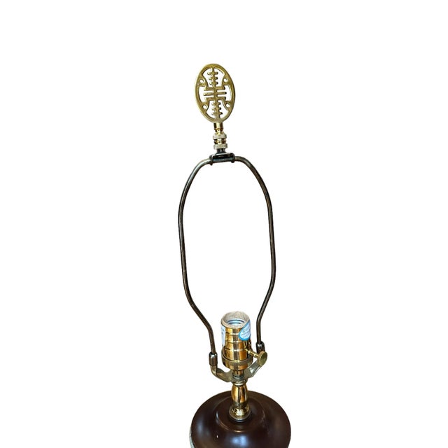 Late 20th Century Frederick Cooper Crackle-Glazed Celadon Green Lamps - a Pair For Sale - Image 11 of 12