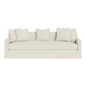 Bunny Williams Home 96 Inch Grant Sofa in Cream Performance Linen