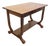Antique Arts & Crafts Oak Library Table With Lyre-Form Supports & Bookshelf, C 1910–1920 For Sale