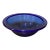 Late 20th Century Cobalt Blue Translucent Bowl For Sale