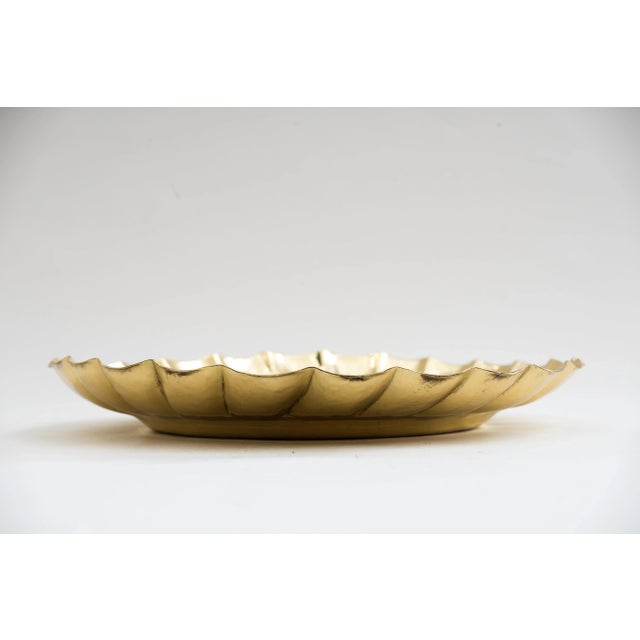 Art Deco Hammered Serving Plate, Vienna, 1920s For Sale - Image 4 of 10