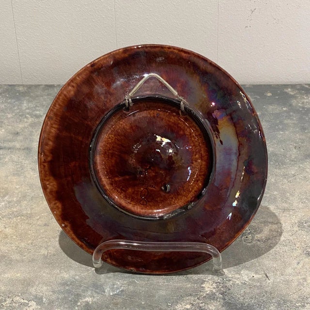 Portuguese Palissy Plate Circa 19th Century For Sale - Image 4 of 6