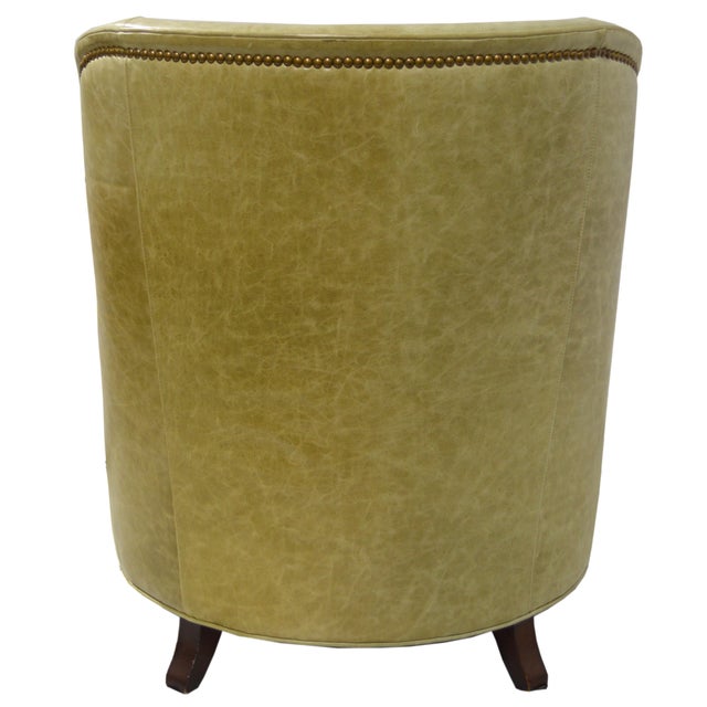 Animal Skin Baker Furniture Jacques Garcia Leather Tuileries Lounge Chair With Ottoman For Sale - Image 7 of 12